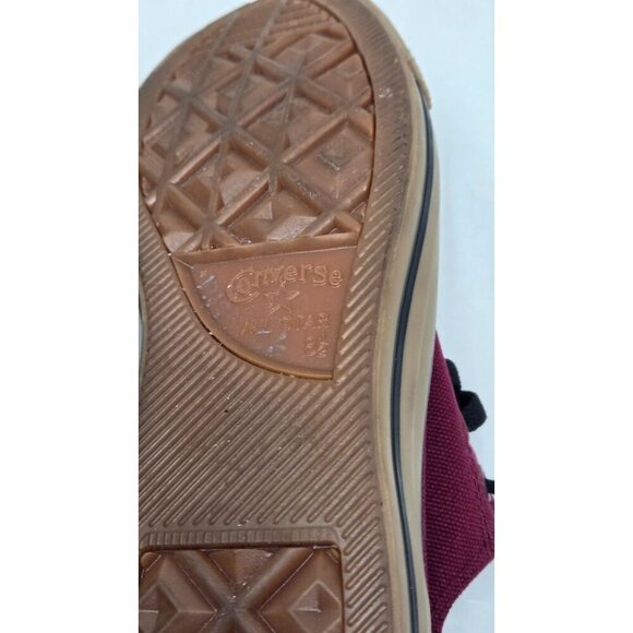 Converse All Star Burgundy Red Low Top Sneakers Women 's 10.5 Men's 8.5 - Picture 8 of 10